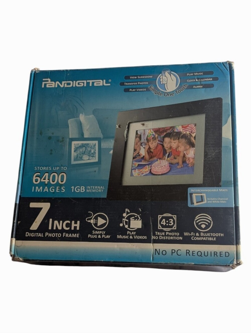 Pandigital 7-Inch Digital Photo Frame - Black